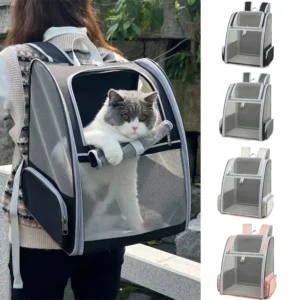 Pet Cat Carrier Bag Outdoor Travel Backpack for Cats Small Dogs.