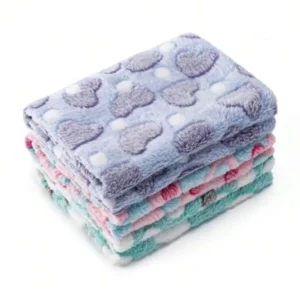 1 Pack 3 Blankets Soft Fluffy 23x16''