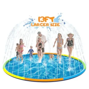 13FT Splash Pad Sprinkler for Dogs and Durable and Foldable