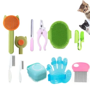 10PCS Pet Grooming Kit for Cats & Dogs