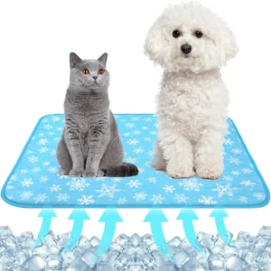 Summer Cooling Mat - Cat Dog Pad, Blue Small 15.5x19.5in