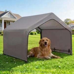 Outdoor Dog Tent, Medium Dogs, Waterproof, Canopy with Ground Nails, 4'x4'x3.3'