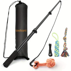 Pet Teaser Pole With Detachable Interactive Toys