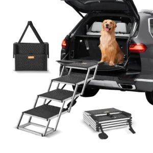 Dog Car Steps Folding Pet Steps Lightweight Rated for 150lbs.