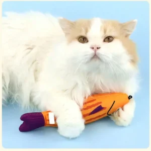 Realistic Fish Design Cat Toy, Sound-Producing