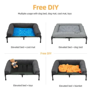 Dog Bed for Dogs and Cats Indoor Outdoor E