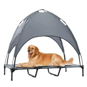 Elevated Dog Bed with Canapy