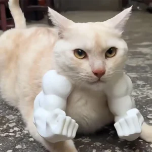 Funny Cat Muscle Arm 3D Printed Invincible Hulk Arm
