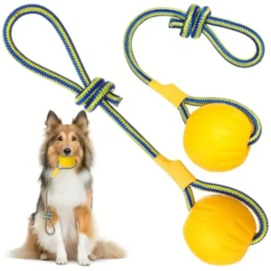 2 Pcs Medium Dog Ball On A Rope
