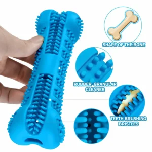 360° Rubber Dog Toothbrush Stick - Interactive Chew Toy