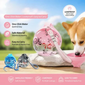 2-in-1 Portable Dog Water Bottle