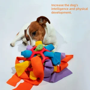 1 Snuffle Ball Dog Toy, Food Hide Bubble Rubber Ball