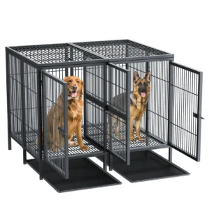 Heavy Duty Dog Crate: 52Inch Extra Large Pet Raised