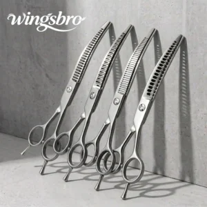 Wingsbro 7'' Curved Chunkers Shears Curved Thinning Shears Stainless Steel