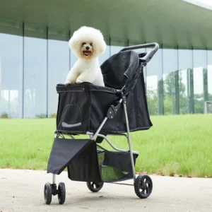 JHK 3 Wheels Foldable Pet Stroller for Small Dogs and Cats