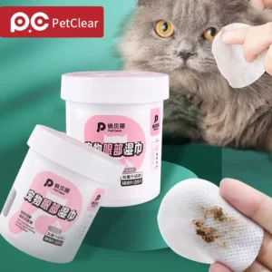 PETCLEAR 200Pcs Pet Eyes Wipes for Dogs And Cats