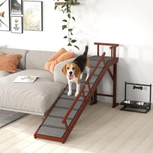 Dog Ramp for Large Pets with Removable Guardrails 70.5"