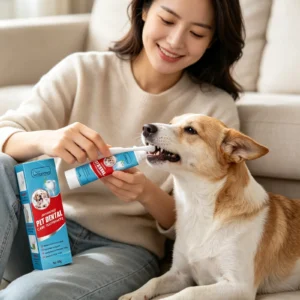 YEGBONG Pet Toothpaste Clean Pet Tooth Surface Gently Remove Residual Dirt Eliminate Bad Breath - Thumbnail Image 3