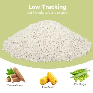 Ezskuup Non-Stick Ultra Clumping Cassava Tofu Cat Litter Odour Control Low Tracking Kitty Litter Plant-Based Ingredient 4KG/PACK - Thumbnail Image 6