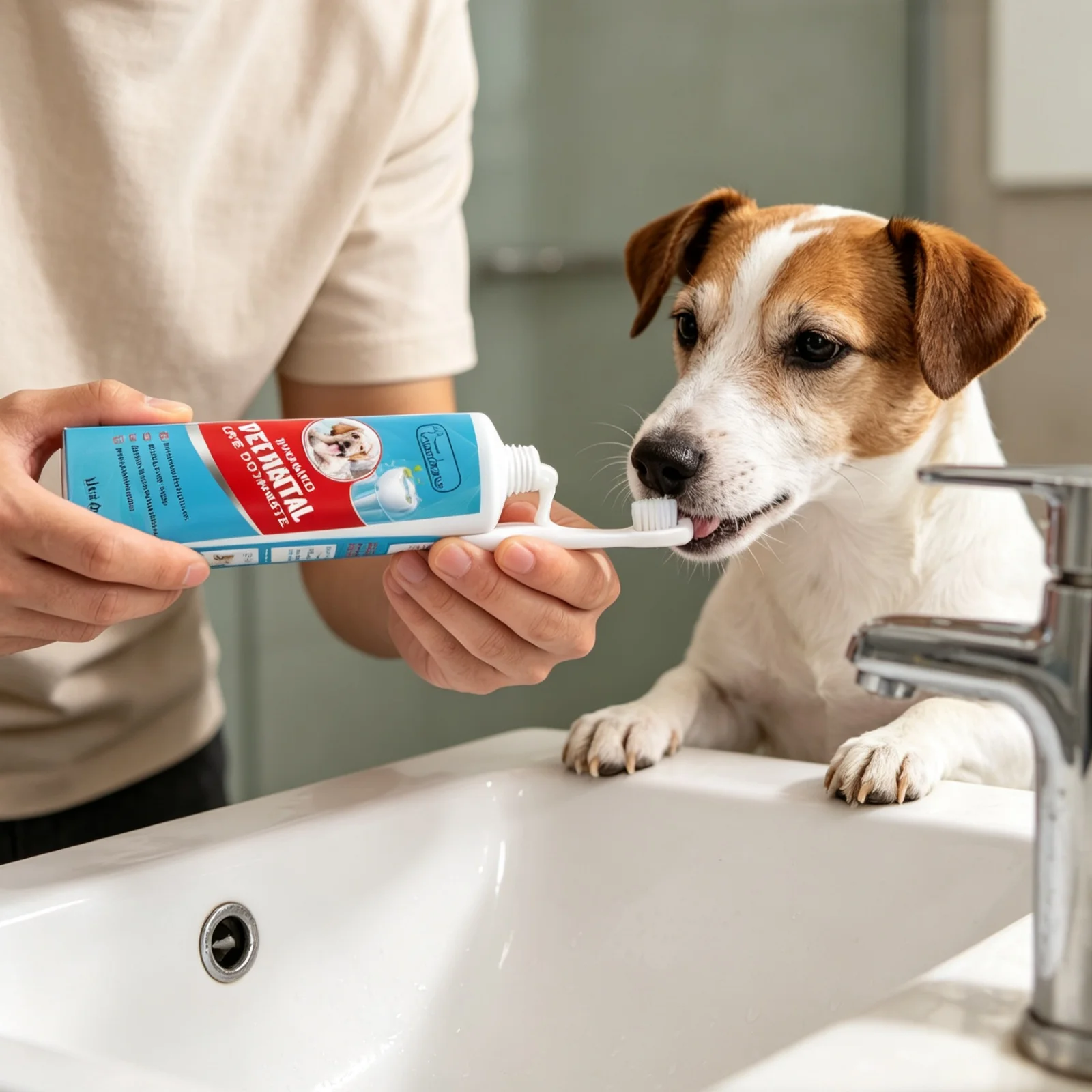 YEGBONG Pet Toothpaste Clean Pet Tooth Surface Gently Remove Residual Dirt Eliminate Bad Breath - Image 4