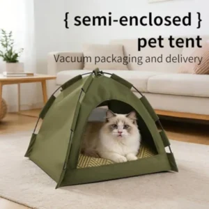 Outdoor Pet Tent Semi-Enclosed Portable Shelter for Cat Dog - Thumbnail Image 4