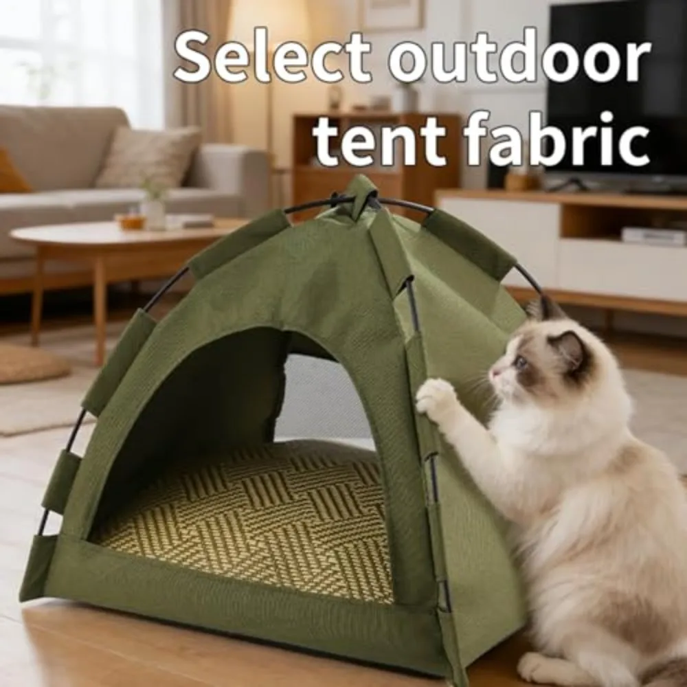 Outdoor Pet Tent Semi-Enclosed Portable Shelter for Cat Dog - Image 5