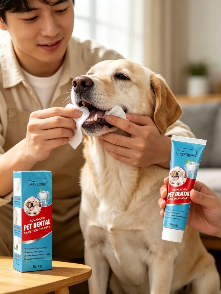 YEGBONG Pet Toothpaste Clean Pet Tooth Surface Gently Remove Residual Dirt Eliminate Bad Breath - Image 2