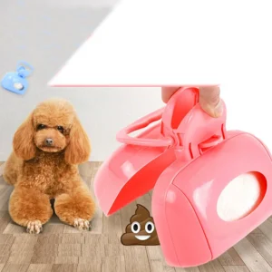 Outdoor Handle Dog Shovel Scooper with Tissue Storage Pet Dog Cat Feces Level Shovel - Thumbnail Image 2
