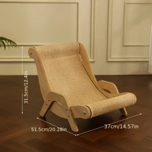 Sisal Cat Scratcher for Indoor Cats Scratching Pad Vertical - Thumbnail Image 3