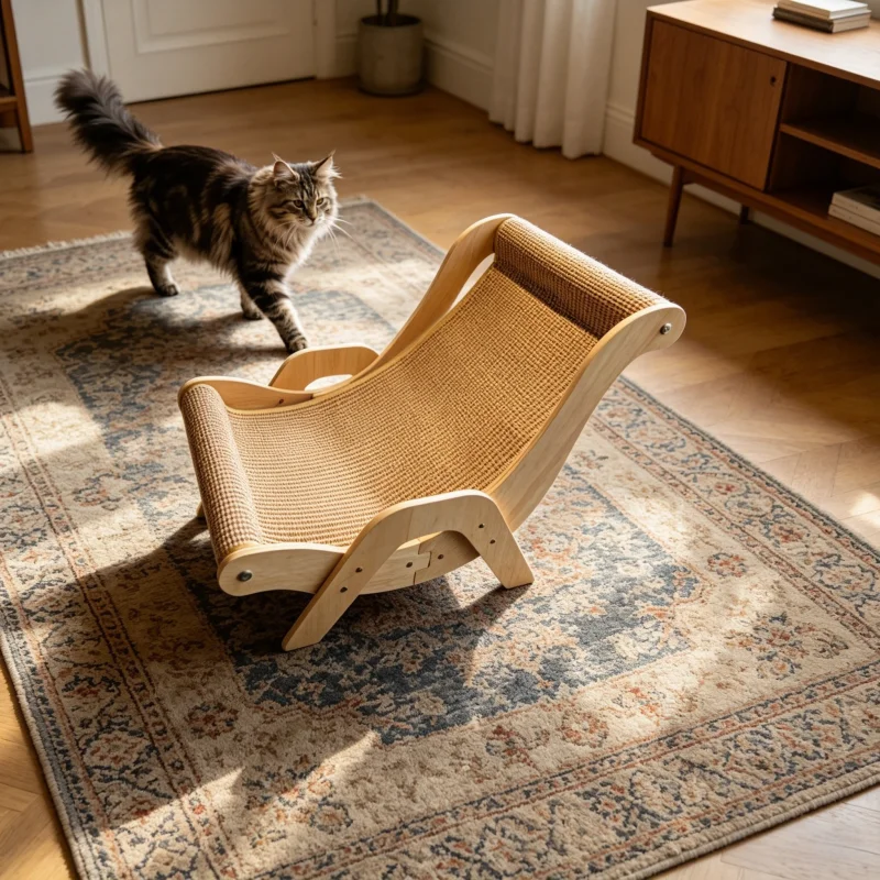Sisal Cat Scratcher for Indoor Cats Scratching Pad Vertical - Image 2
