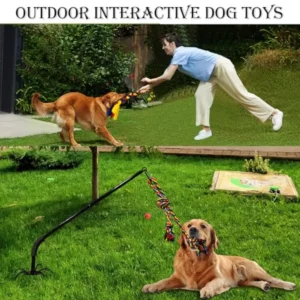 Tether Tug Toy for Dogs, Outdoor Interactive Play Equipment - Thumbnail Image 6