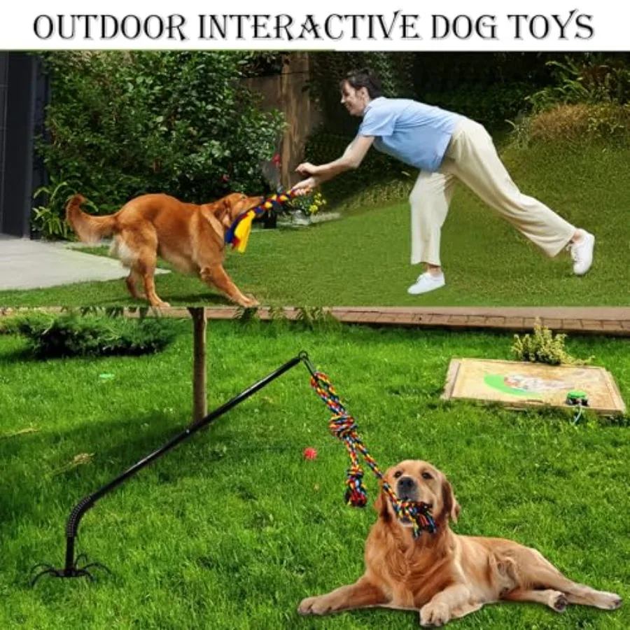 Tether Tug Toy for Dogs, Outdoor Interactive Play Equipment - Image 6
