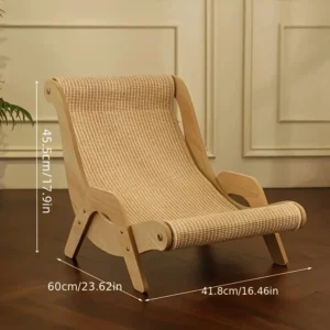 Sisal Cat Scratcher for Indoor Cats Scratching Pad Vertical - Thumbnail Image 4