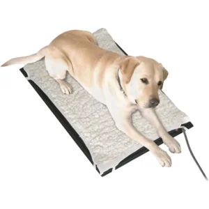 arm InnovatHM-80M 17 x 24 Inch Plastic Heated Pet Mat with leece Cover and Heavy Duty Anti Chew Cord Protector or Dogs, Cats, an - Thumbnail Image 2