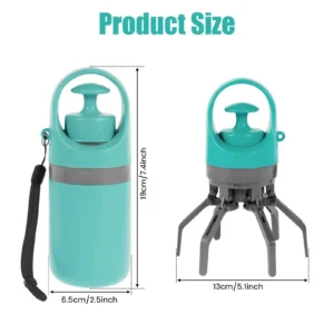 Portable Dog Pooper Scooper Outdoor Pet Waste Pick-up Cleaner Built-in Garbage Bag Handheld Pet Poop Grabber No Touch Design - Thumbnail Image 3