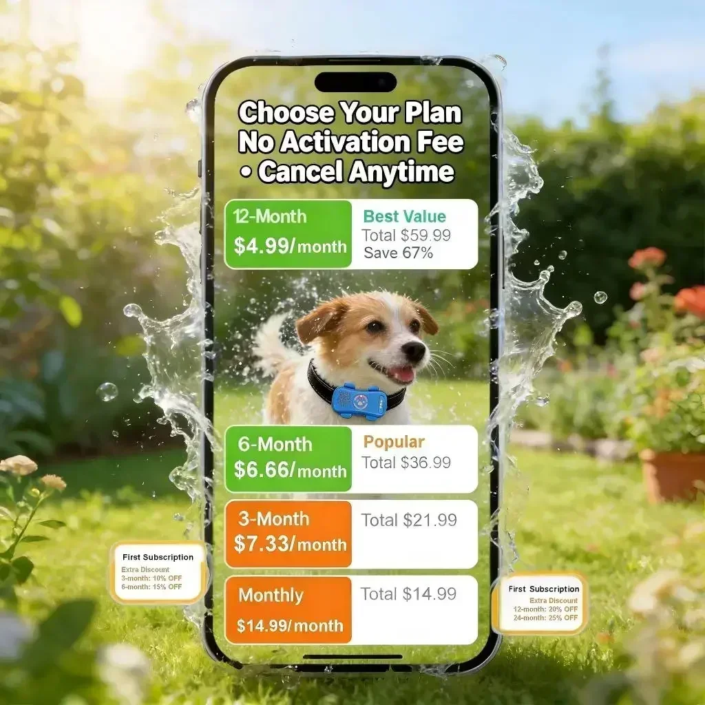GPS Pet Tracker 4G for Dogs & Cats Built-in SIM with Real-Time Tracking, WiFi Home Positioning, IP67 Waterproof, Plan Required - Image 2