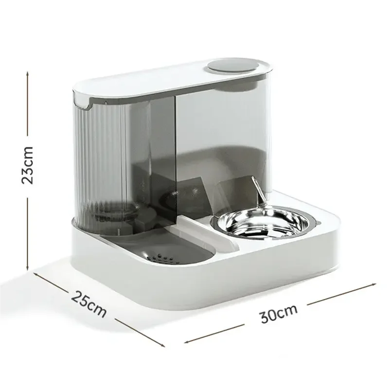 2 in 1 Gravity Pet Feeder Water Fountain Large Capacity Pet Bowl Set for Cats Dogs Puppies Kittens - Image 6