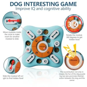 Interactive Dog Treat Puzzle Toys for IQ Training and Mental Stimulating, Fun Slow Feeder - Thumbnail Image 3