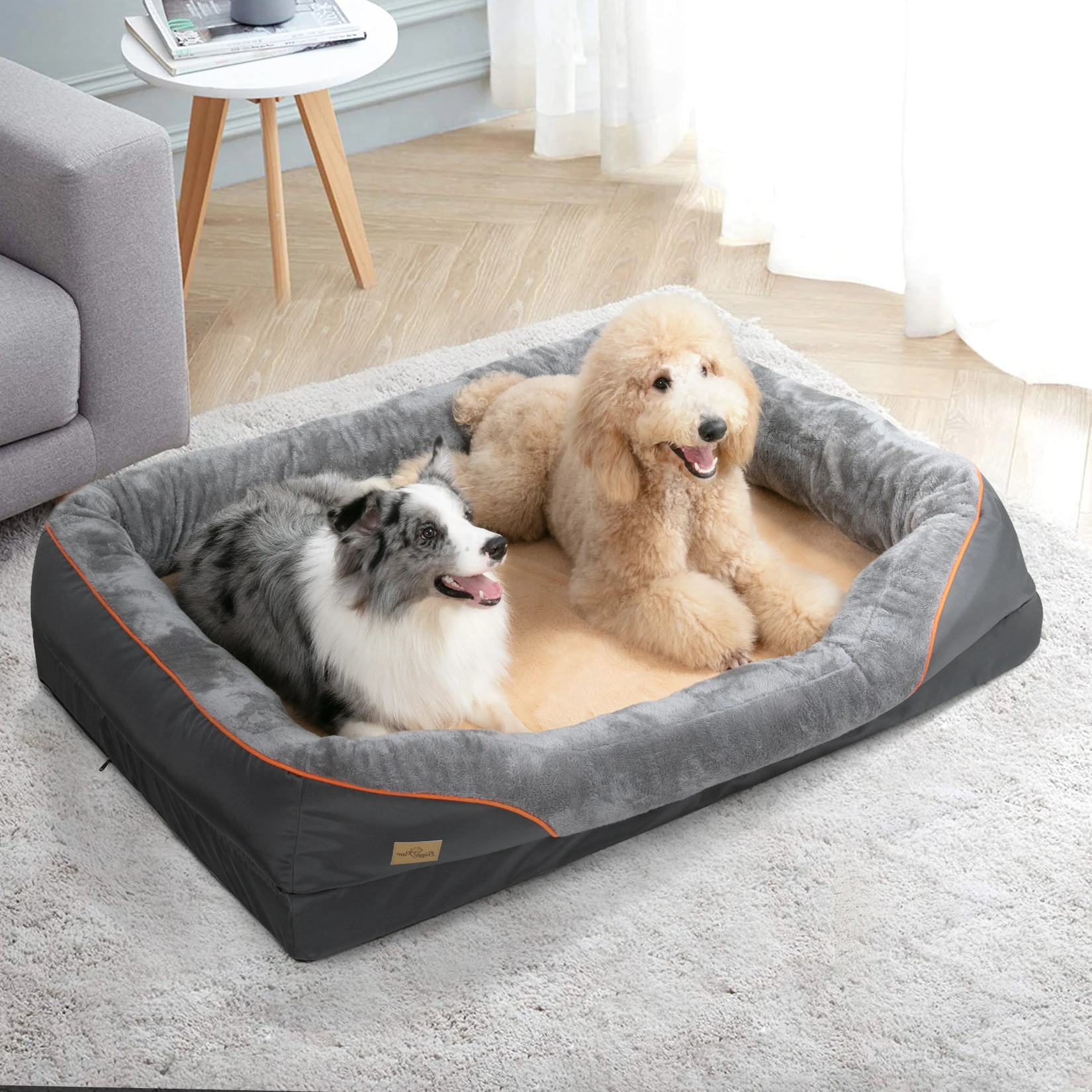 Large Dog Bed Soft Comfortable Anti Allergy Warm Fleece Removable Washable Cover Pet Bed Waterproof - Image 3