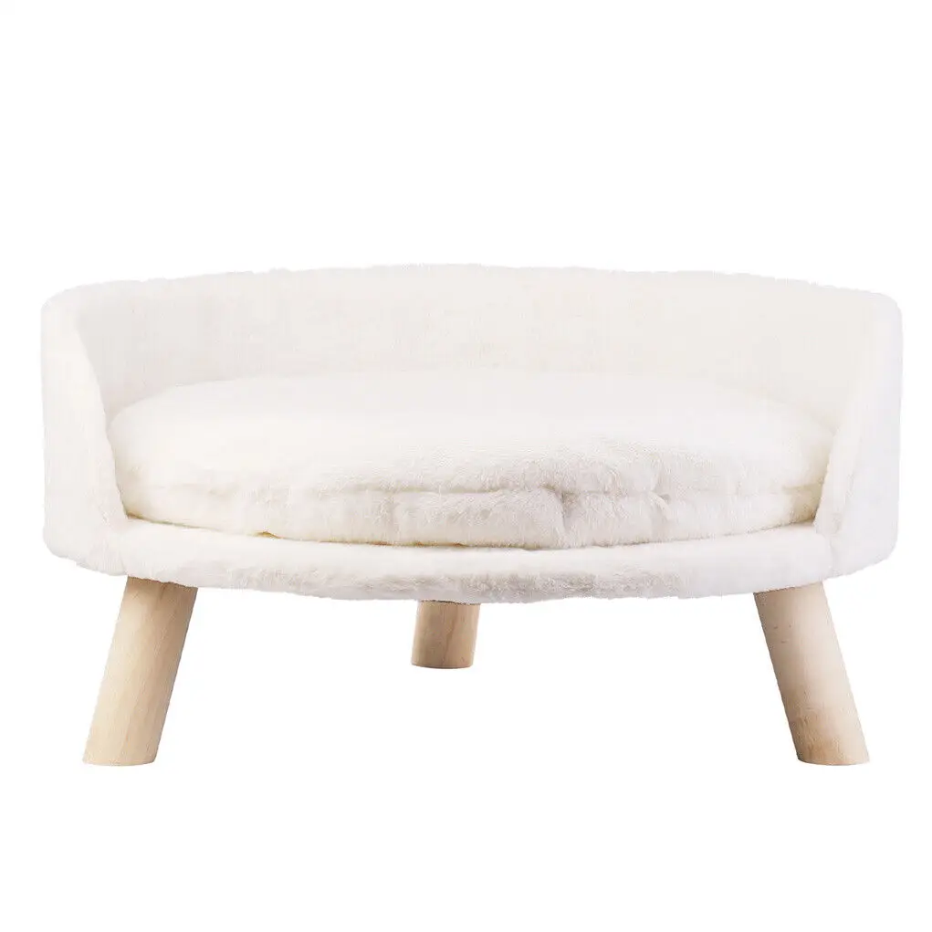 Luxury Soft Cat Bed Warm Plush Fabric Pet Nesting Chair - Image 2