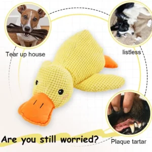 Duck Dog Toy Plush Chew Resistant Durable Dog Toy with Quacking Sound - Thumbnail Image 5