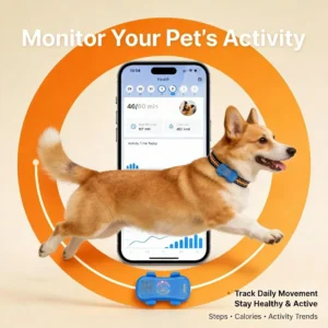 GPS Pet Tracker 4G for Dogs & Cats Built-in SIM with Real-Time Tracking, WiFi Home Positioning, IP67 Waterproof, Plan Required - Thumbnail Image 4