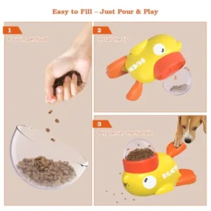 Interactive Dog Treat Dispenser Toy and Slow Feeder Dog Bowls - Thumbnail Image 4