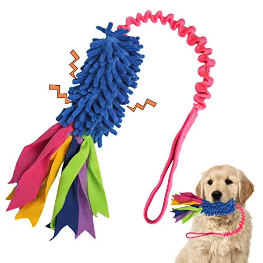 Dog Tug Toy, Dog Toys for Aggressive Chewers, Strong Squeak Rope Toy Easy to GRAP Chew Toy for Large Dogs, Puppies, Middle Dogs - Image 1