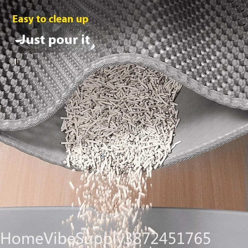 Extra Large 2 Layer Cat Litter Mat Heavy Duty Waterproof Non Slip Washable - Image 4