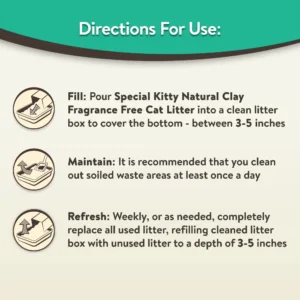 4-Pack Special Kitty Clumping Clay Cat Litter Fresh Scent 20lbs Jug Odor Control Fast Clumping Cat Sand for All Cats - Thumbnail Image 4