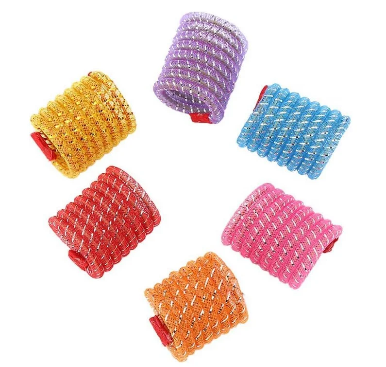Cat Toys Colorful Spring Cats Stick Interactive Cat Toy Bite Resistant Elastic Wool Ball Spring Toy - Image 2