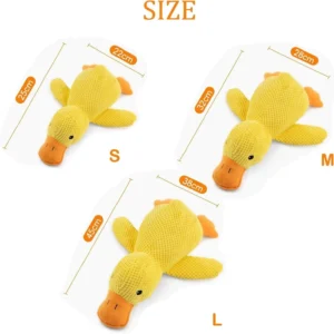 Duck Dog Toy Plush Chew Resistant Durable Dog Toy with Quacking Sound - Thumbnail Image 4