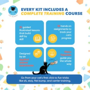 Cat Training Clicker with Detachable Wearable Finger Clicker and Target Stick Positive Reinforcement Training Tool for Cats Ide - Thumbnail Image 5