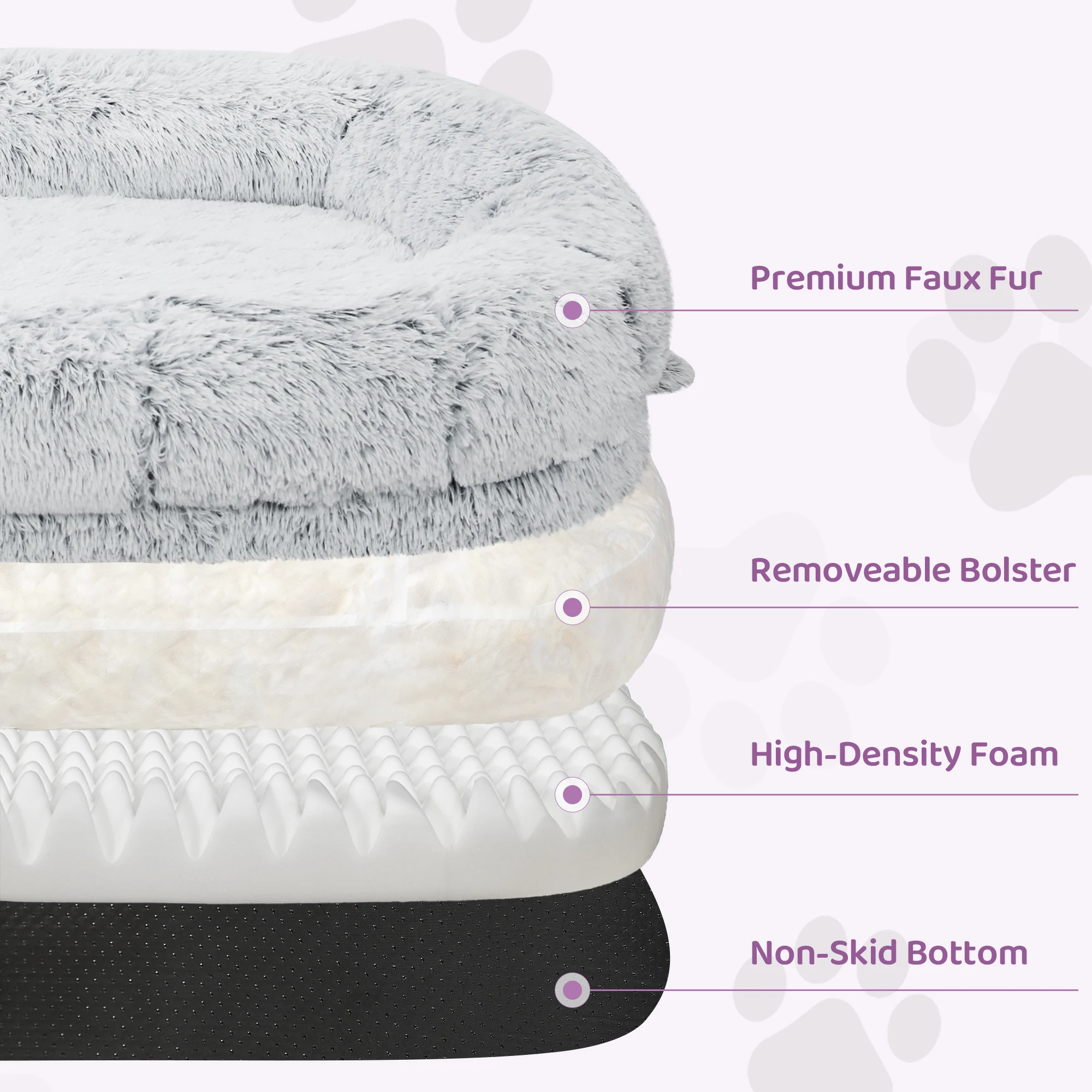 Human Dog Bed for Adults Large Human Size Dog Bed, Orthopedic Design with Removable Cover - Image 5